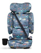 COSATTO Scaun auto pentru copii i-Size 76-150 cm On The Go Itchy Feet Sky cu sistem Isofix si Top-Tether pliere compacta geanta de transport