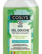 Coslys Gel de dus Bio revigorant cu menta si canepa 75 ml
