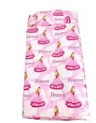 Croitoria Noastra Lenjerie de pat 3 piese cu cearceaf plapumioara si pernuta slim 120x60 cm printese la bal roz