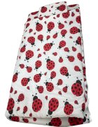 Croitoria Noastra Lenjerie de pat 3 piese cu cearceaf plapumioara si pernuta slim 140x70 cm buburuze