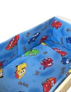 Croitoria Noastra Lenjerie patut cu 5 piese Cars 120x60 cm