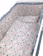 Croitoria Noastra Lenjerie patut cu 5 piese Cer de primavara 140x70 cm