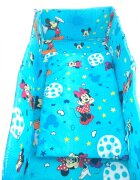 Croitoria Noastra Lenjerie patut cu 5 piese Mickey turquoise 140x70 cm