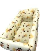 Croitoria Noastra Lenjerie patut cu 5 piese si aparatori Maxi 120x60 cm Mickey pe galben