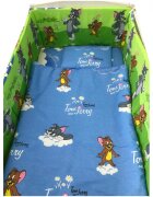 Croitoria Noastra Lenjerie patut cu 5 piese Tomjerry 120x60 cm