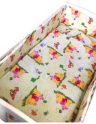 Croitoria Noastra Lenjerie patut cu 5 piese Winnie de Plus galben 140x70 cm