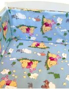 Croitoria Noastra Lenjerie patut cu 5 piese Winnie The Pooh albastru 120x60 cm