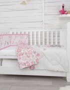 CuddleCo Set de pat 2 piese pentru bebelusi Comfi-Dreams Lovebirds