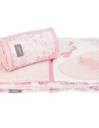 CuddleCo Set de pat 2 piese pentru bebelusi Comfi-Dreams Lovebirds