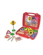 CWR Set de 12 semne rutiere din lemn 30 cm