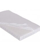 Danpol Cearsaf din bumbac cu elastic pe contur 120x60 cm Alb