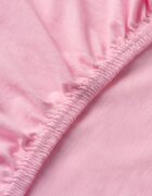 Danpol Cearsaf din bumbac jersey cu elastic pe contur 120x60x15 cm roz