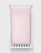 Danpol Cearsaf din bumbac jersey cu elastic pe contur 120x60x15 cm roz