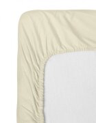 Danpol Cearsaf din bumbac jersey cu elastic pe contur 120x60x15 cm Vanila