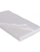 Danpol Cearsaf din bumbac jersey cu elastic pe contur 160x200 cm alb
