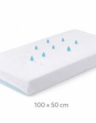 Danpol Cearsaf impermeabil cu elastic din jersey pentru copii respirabil antialergic lavabil 100 x 50 cm