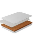 Danpol Saltea pentru copii Cocos 6 cm Latex 3 cm cu husa detasabila bumbac cashmere 120x60x10 cm