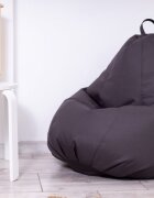 Decoriciu Fotoliu puf Bean bag gri XXL cu husa interioara