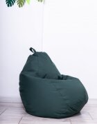 Decoriciu Fotoliu puf Bean Bag verde XL cu husa interioara
