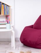 Decoriciu Fotoliu puf Bean bag visiniu XXL cu husa interioara