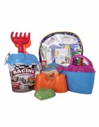 DEDE Set 8 jucarii de nisip in rucsac Blue Boy