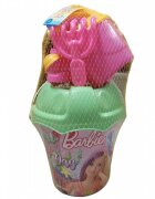 DEDE Set de joaca pentru nisip cu galetusa mare si accesorii Barbie Verde