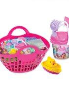 DEDE Set de joaca pentru plaja Small Castle Barbie cu 6 accesorii Pink