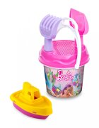 DEDE Set de joaca pentru plaja Small Castle Barbie cu 6 accesorii Pink