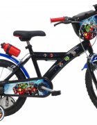 DENVER Bicicleta pentru copii Avengers 16 inch frana de mana pe ambele roti claxon sticla de apa aparatoare noroi fata si spate spite metalice roti gonflabile