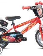 DENVER Bicicleta pentru copii Disney Cars 12 inch frana de mana pe ambele roti claxon aparatoare noroi fata si spate roti cauciuc Eva