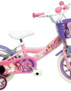 DENVER Bicicleta pentru copii MiaMe 12 inch frana de mana pe ambele roti scaun si ghidon ajustabile roti ajutatoare detasabile