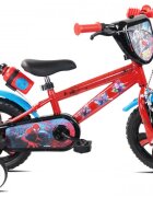 DENVER Bicicleta pentru copii Spiderman 12 inch frana de mana pe ambele roti claxon aparatoare noroi fata si spate roti cauciuc Eva