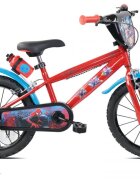 DENVER Bicicleta pentru copii Spiderman 16 inch frana de mana pe ambele roti claxon sticla de apa aparatoare noroi fata si spate spite metalice roti gonflabile