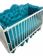 DESEDA Aparatori matlasate din catifea Lux 120x60 cm verde smarald