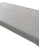 DESEDA Cearsaf cu elastic pe colt 120x60 cm Buline albe pe gri