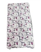 DESEDA Cearsaf cu elastic pe colt 120x60 cm Ursuleti de plus