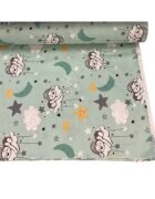 DESEDA Cearsaf cu elastic pe colt 120x60 cm Ursuleti vernil