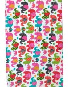 DESEDA Cearsaf cu elastic pe colt 140x70 cm Elefantei roz