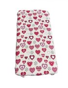DESEDA Cearsaf cu elastic pe colt 140x70 cm Inimioare de Craciun