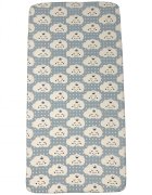 DESEDA Cearsaf cu elastic pe colt 140x70 cm Norisori zambareti albastri