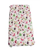 DESEDA Cearsaf cu elastic roata 120x60 cm Om de zapada pe bej