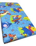 DESEDA Cearsaf cu elastic roata 140x70 cm Distractie cu Aiurila albastru