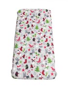 DESEDA Cearsaf cu elastic roata 140x70 cm Om de zapada pe gri