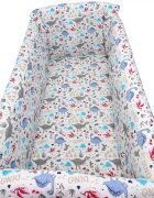 DESEDA Lenjerie de pat Maxi Dinozauri gri 120x60 cm