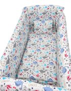 DESEDA Lenjerie de pat Maxi Dinozauri gri 120x60 cm