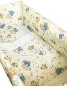 DESEDA Lenjerie de pat Maxi Ursi cu albine pe crem 140x70 cm