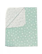 DESEDA Paturica din panza de bumbac bebelusi 78x98 cm stelute vernil