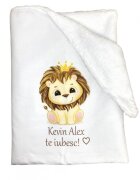 DESEDA Paturica dubla de iarna imprimata personalizata 135x110 cm