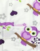 DESEDA Paturica dubla de vara bebelusi DeLuxe 98x78 cm Bufnite mov