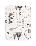 DESEDA Paturica dubla de vara bebelusi DeLuxe 98x78 cm Corturi de indian gri